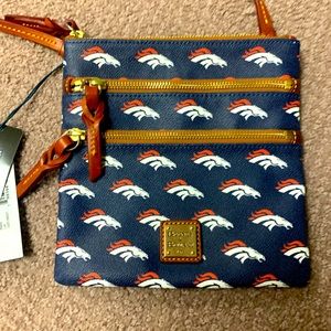 Dooney & Bourke Denver Broncos Crossbody Bag with adjustable strap